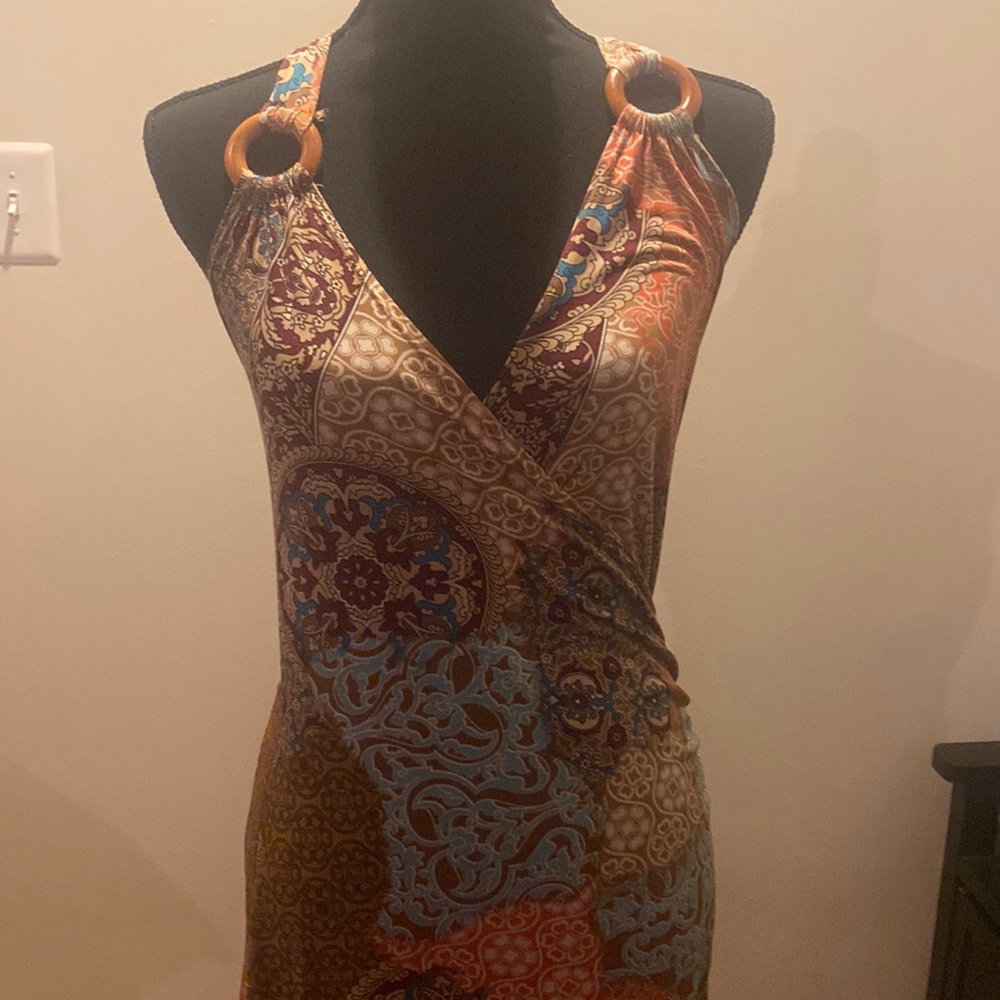 Paisley patterned dress for spring